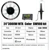72v 3000w MTX Rear Wheel Ebike Electric Bike Hub Motor Conversion Kit with Optional Lithium Battery