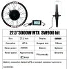 72v 3000w MTX Rear Wheel Ebike Electric Bike Hub Motor Conversion Kit with Optional Lithium Battery