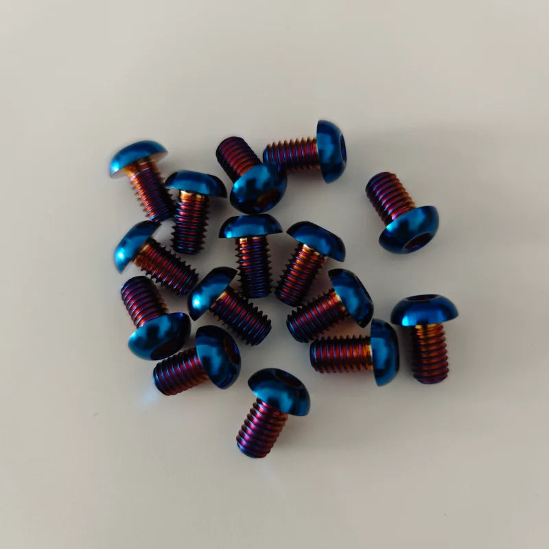 Yozma In10 Hexagon Socket, Semi-round Head Hexagon Titanium Alloy Motorcycle Accessory Bolts, with Custom Size Available