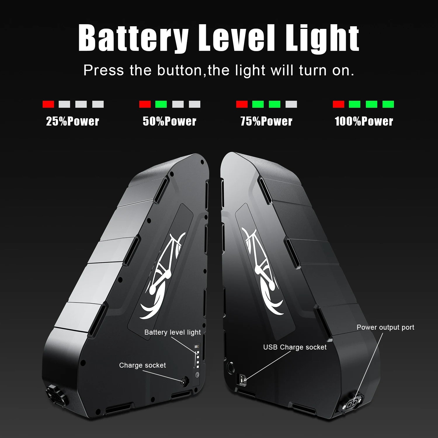 52V 30Ah Triangle Ebike Battery 48V 72V Downtube Lithium Ion Batteries Mountain Bike Battery for 1000W 1500W 2000W 2600w Motor