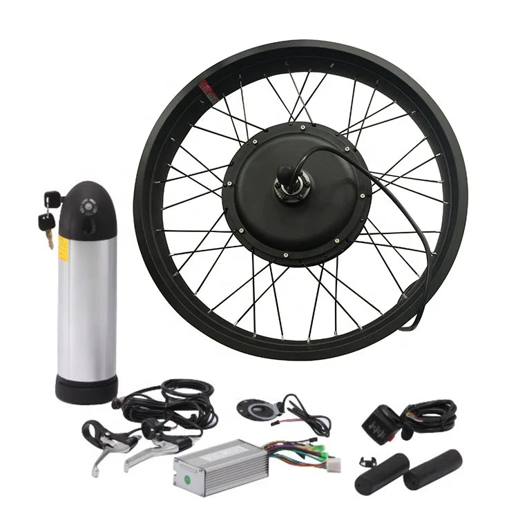 48V 500-1000W Bafang Fat Mid Drive Ebike Conversion Motor Kit with Lithium Battery LCD Display Twist Throttle