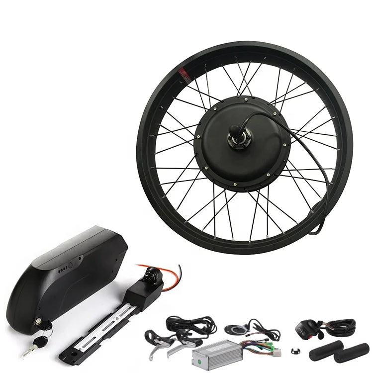 48V 500-1000W Bafang Fat Mid Drive Ebike Conversion Motor Kit with Lithium Battery LCD Display Twist Throttle