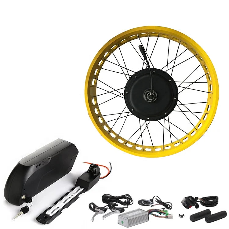 48V 500-1000W Bafang Fat Mid Drive Ebike Conversion Motor Kit with Lithium Battery LCD Display Twist Throttle
