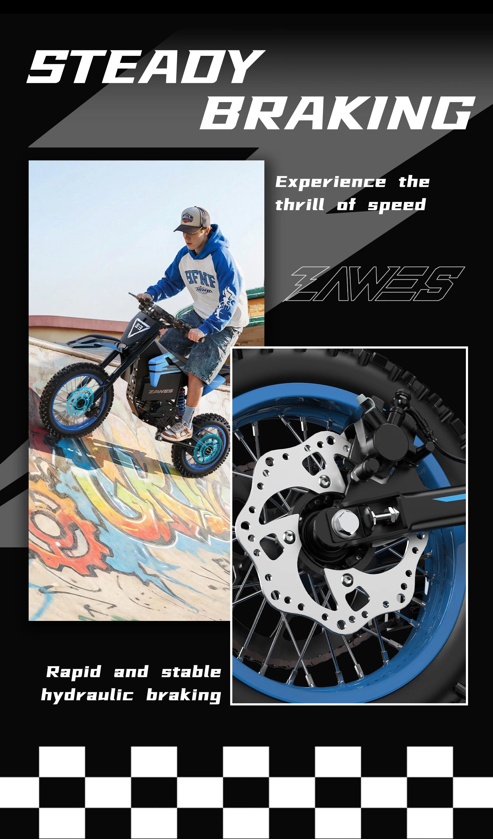 US Free Shipping ZAWES Cheap 60V 23.4Ah Full Suspension Fat Tire Kids Electric E Dirt Bike Bicycle Mountain Ebike E-bike